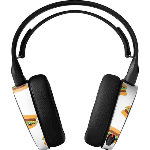 Bouffants and Broken Hearts Cute Burgers SteelSeries Arctis 3 Skin